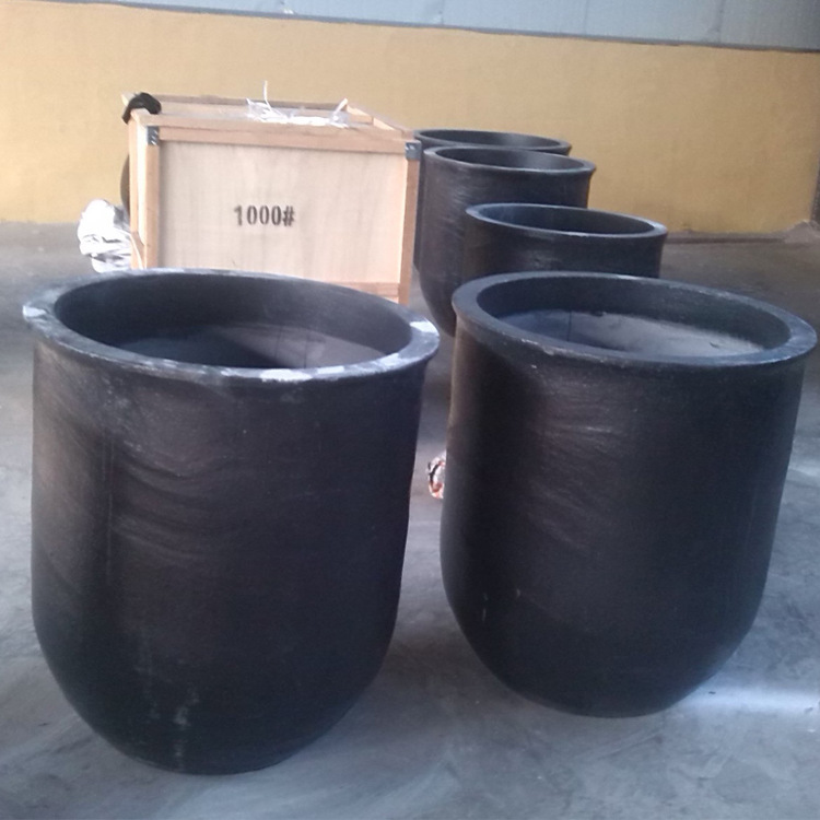 批发中频炉焦炭炉耐高温碳化硅石墨坩埚甘锅熔炼化铜导磁好导热快