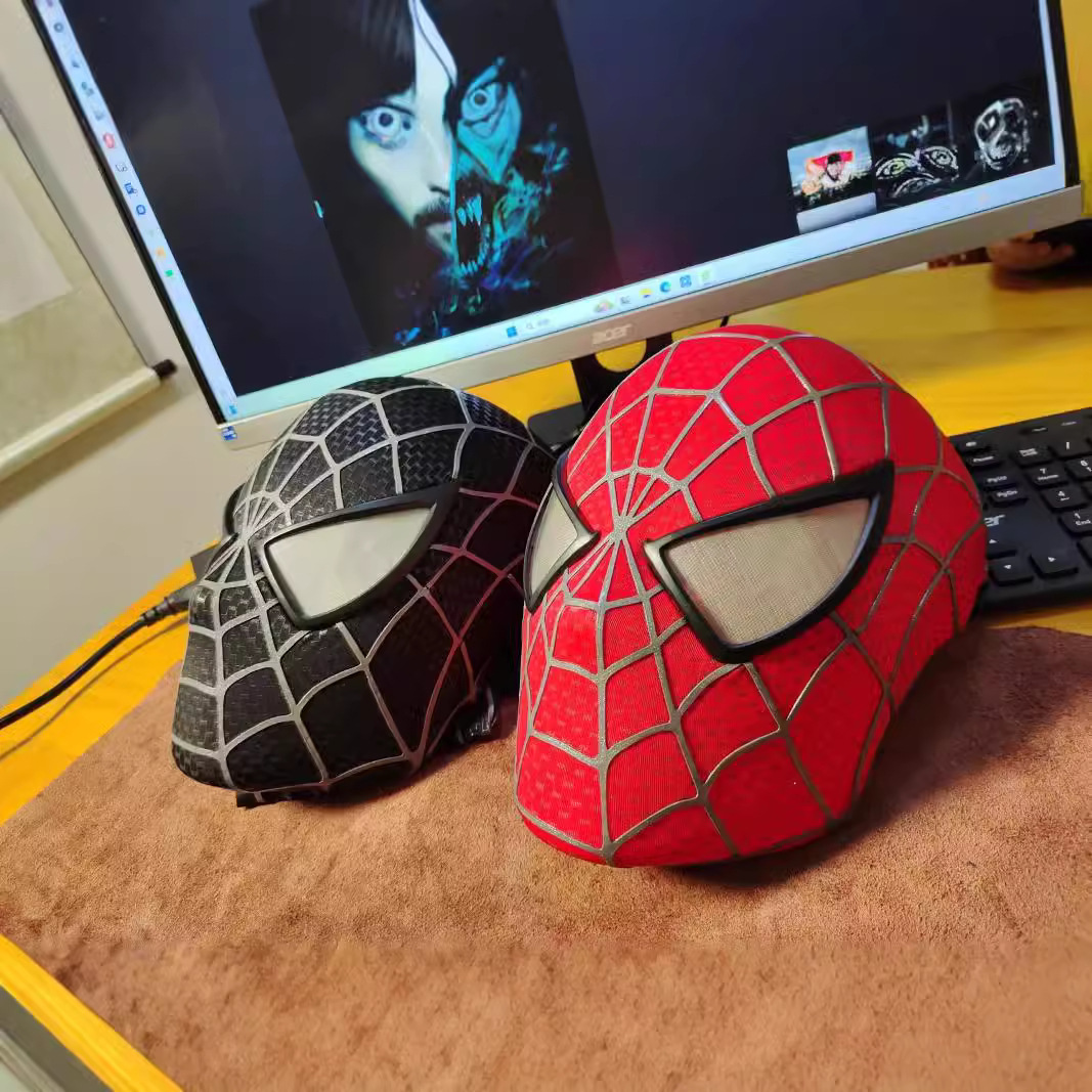 初代蜘蛛侠面具托比马奎尔 手工制作 丝条永久不脱落
