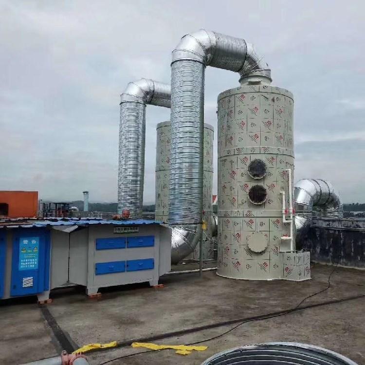pp喷淋塔废气处理设备环保型除尘酸雾不锈钢碳钢脱硫净化塔