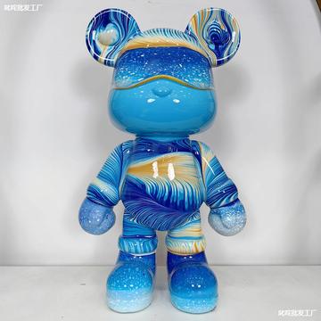 流体熊客厅摆件 酷酷熊暴力熊diy成品乔迁结婚礼物兔子存钱罐