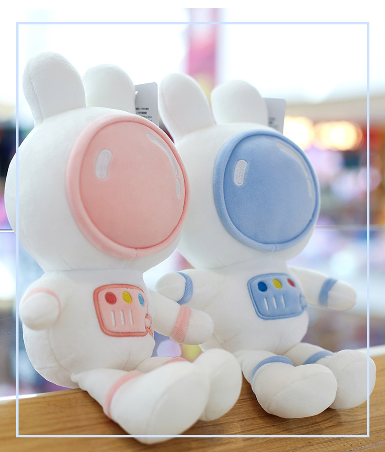 宇航员兔子毛绒玩具可爱小白兔公仔玩偶儿童生日礼物女生抱枕娃娃