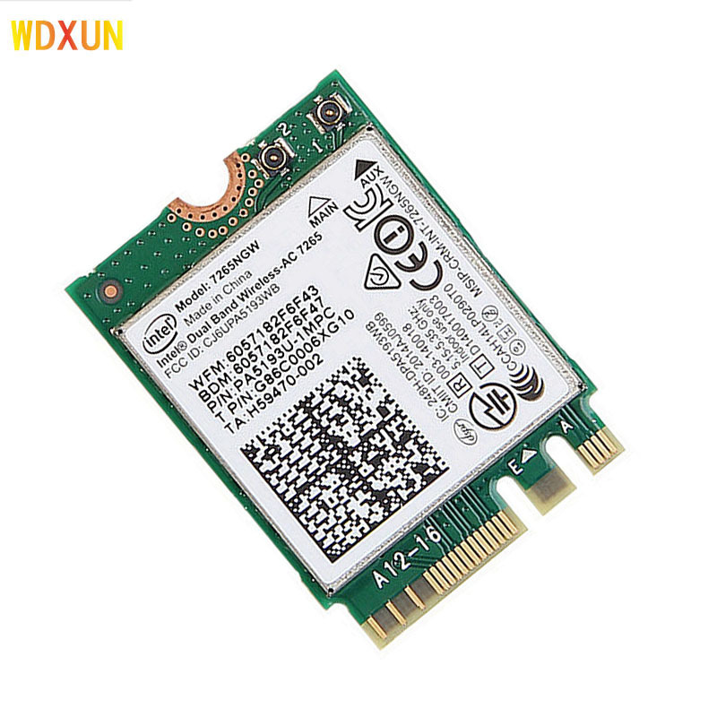 英特尔intel 7265ac/7265ngw 双频5g ngff m2无线网卡4.0蓝牙