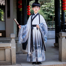 汉服男童夏季唐装儿童古装中国风帅气国学服少爷服套装演出服批发