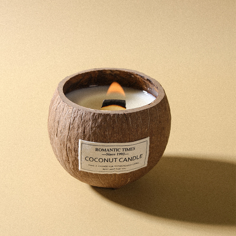 Coconut Shell Charcoal Aromatherapy Candle Gift Box with Hand Gift Fragrance Decoration Christmas Qixi Valentine's Day Gift Gifts for Boys