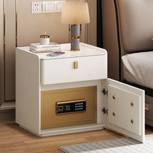 2024升级新品卧室床头柜保险箱小型一体柜家用三抽屉式指纹解锁
