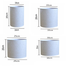 亚麻布灯罩外壳罩防刺眼简约台灯吊灯壁灯落地灯底座DIY配件