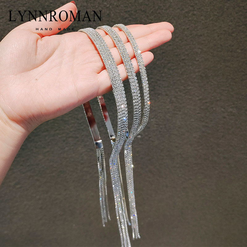 韩国气质闪耀水钻流苏发箍森女仙女网红头箍女ins外出发卡压发女