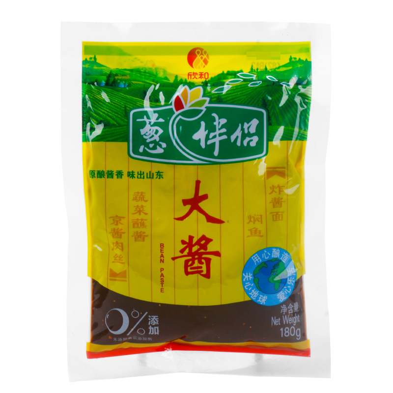 包邮欣和葱伴侣大酱180g原酿酱东北大豆酱黄豆酱蔬菜蘸酱炸酱面酱