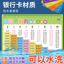 10 20以内数加减法与分解 一二年级加法口诀表 数学分解组成卡片