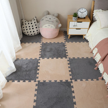 跨境拼接地毯50cm马赛克地毯地垫爬爬垫宠物垫绒布地毯大尺寸地毯