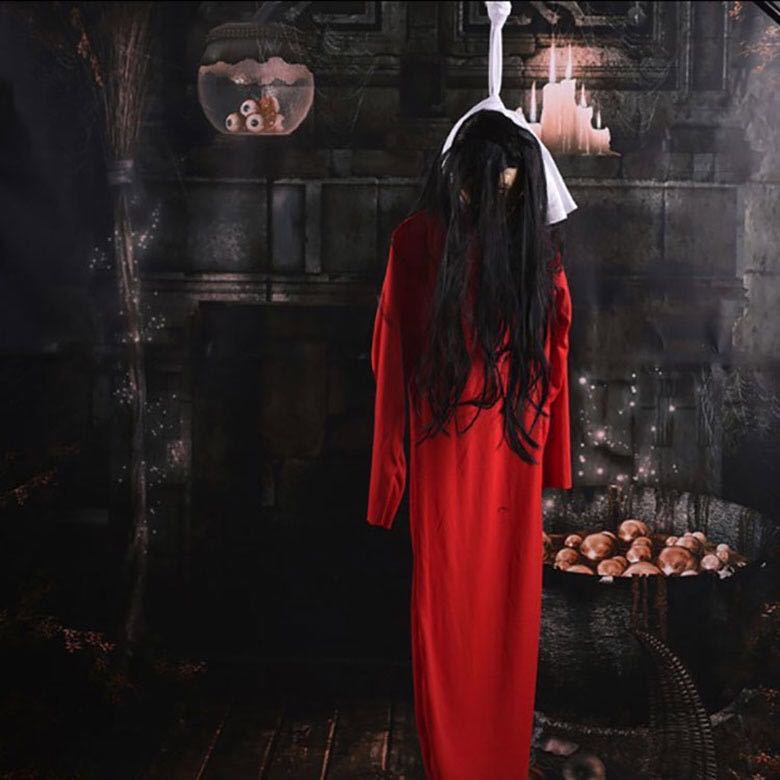 万圣节恐怖假人尸体道具 密室逃脱鬼屋cos男女丧僵尸吊鬼新娘贞子