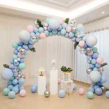 婚礼装饰布置活动开业典礼立柱马卡龙气球拱门新年商场庆周年场景