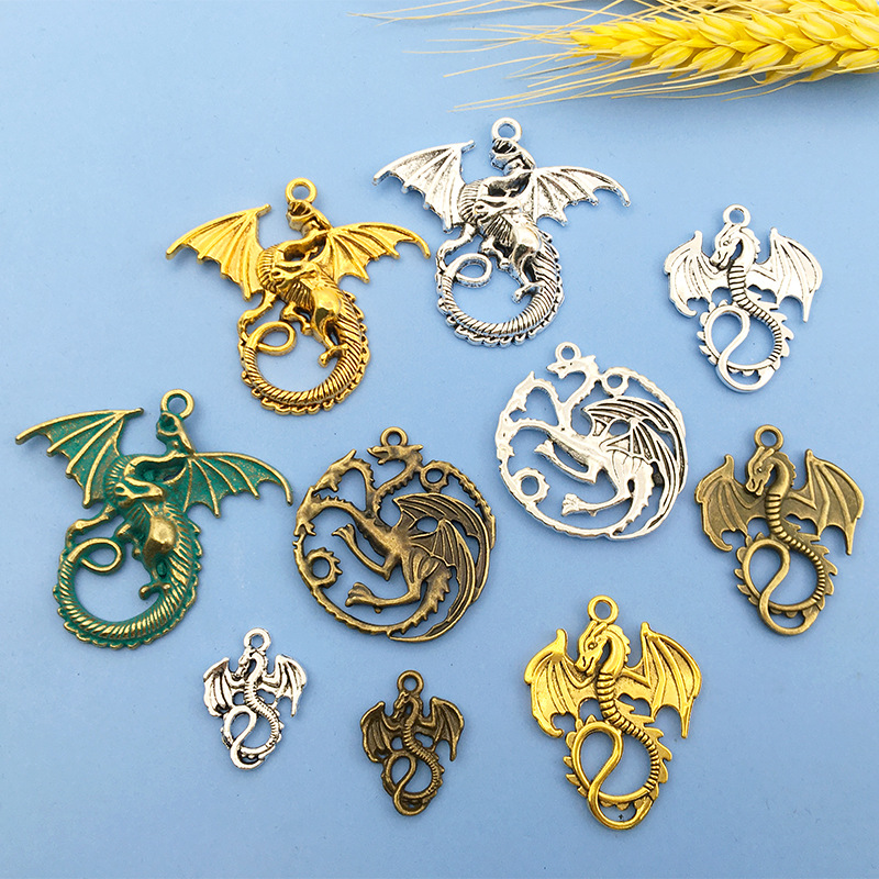 1 Feilong Alloy Pendant Hot-Selling New Arrival European and American Versatile Personalized Animal Ornament Accessories Factory Supplier