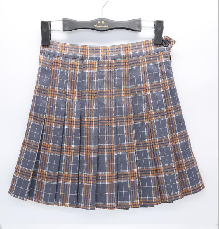 2023 Spring/Summer New Preppy Style All-Match Aa High Waist Slimming Plaid Pleated Skirt Student Tennis Skirt Skirt Women