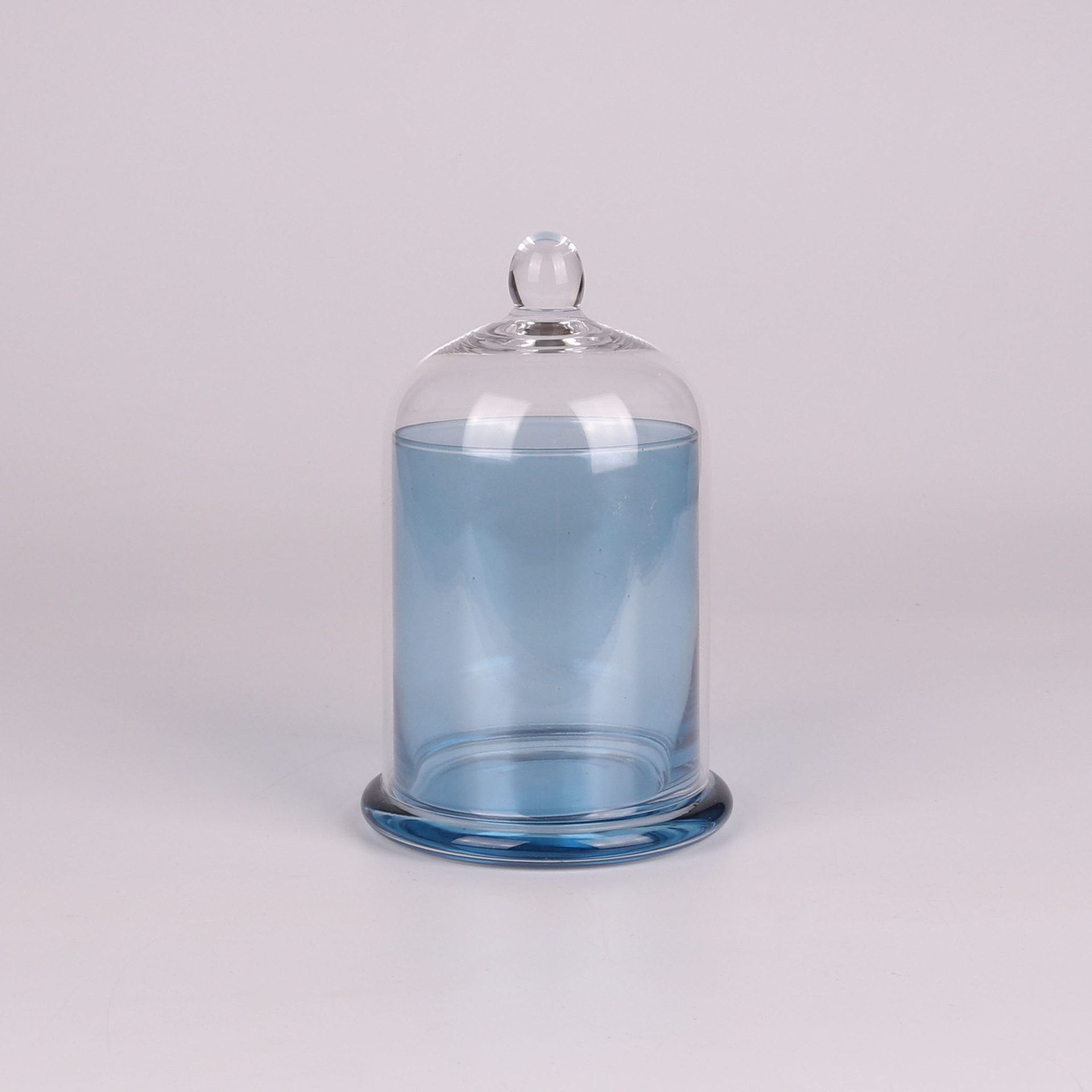 无火香薰玻璃罩精油水晶石玻璃蜡烛杯扩香石玻璃金钟罩烛台批发