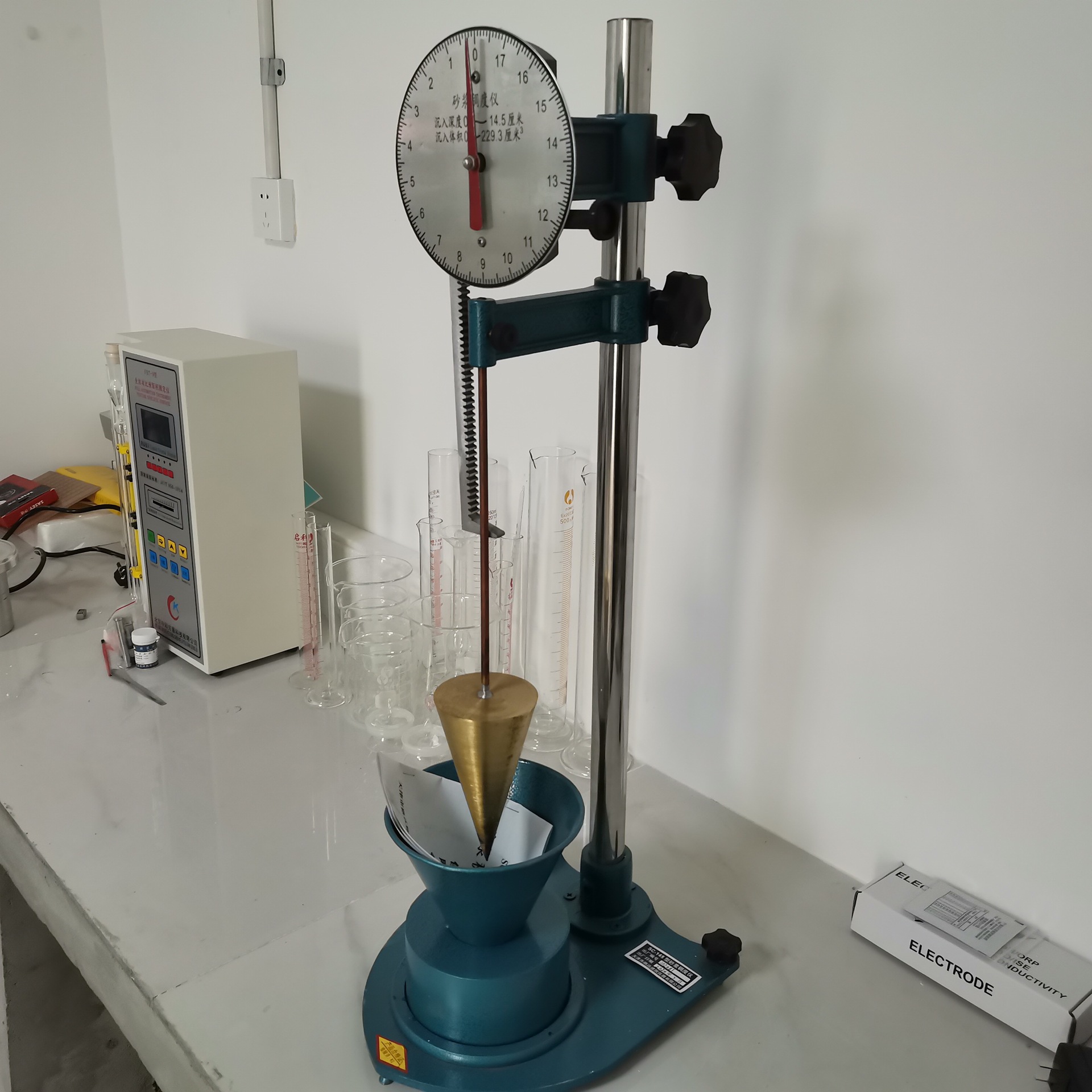 指针式sc-145砂浆稠度仪数显砂浆稠度仪落锥式砂浆稠度仪