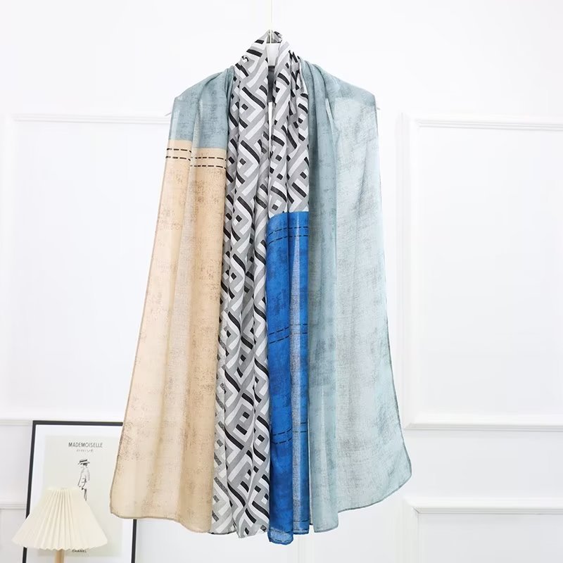 2022 New Scarf Cashmere-like Women‘s Korean-Style Fashionable Winter Letter Shawl Warm All-Matching British Style