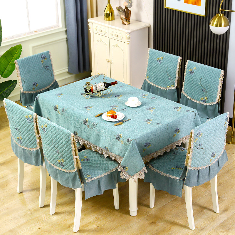 Dining Table Cloth Chair Cushion Set Household Chair Cover Home Fabric Dining Table Cloth Coffee Table Cloth Chair Cover Factory Wholesale