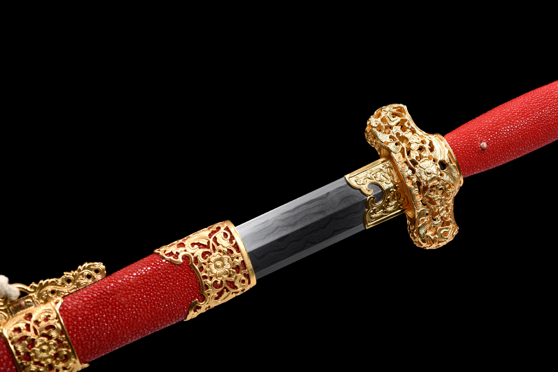 龙泉刀剑毛铁草钢一体四面剑精雕传统唐剑影视清剑工艺品未开刃