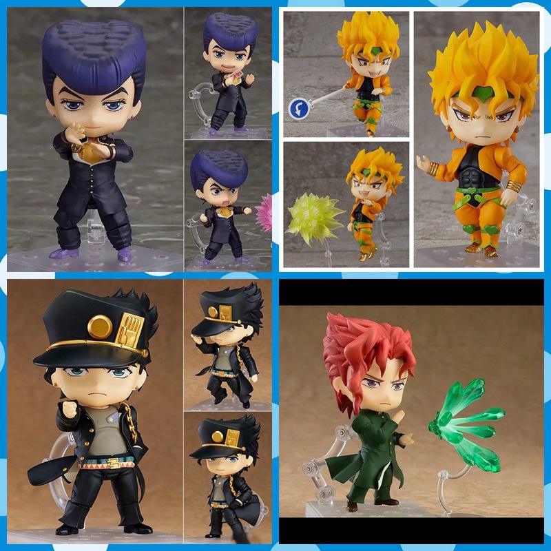 奇妙冒险jojo985空条承太郎q版黏土换脸可动手办公仔摆件