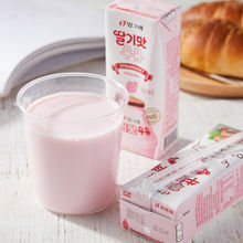 韩国宾格瑞香蕉草莓哈密瓜口味含乳饮品儿童成人牛奶24盒