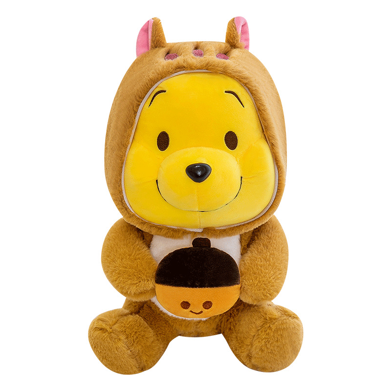 High-Profile Figure Plush Toy Doll Pooh Bear Pillow for Girl Pillow Cute Free Friends Birthday Present