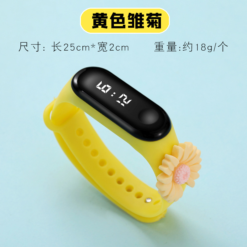 New LED Male and Female Cute Waterproof Sports Fashion Primary and Secondary School Student Bracelet Touch Doll Luminous Cartoon Watch