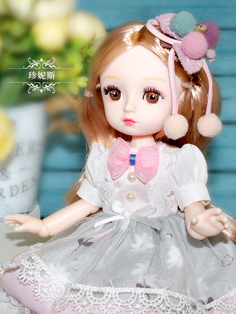 厂家直供 微商热售 阿鲁哈1/6分bjd洋娃娃套装仿真女孩玩具批发