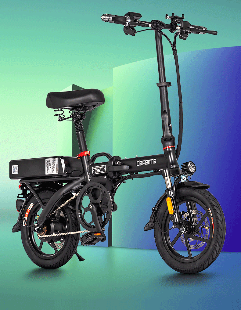 德飞马折叠专用代驾电动自行车电动车锂电池小型电瓶车超轻便携单