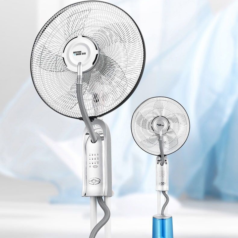 西联电风扇落地式制冷喷雾风扇宿舍床上静音家用大风力加湿空调扇