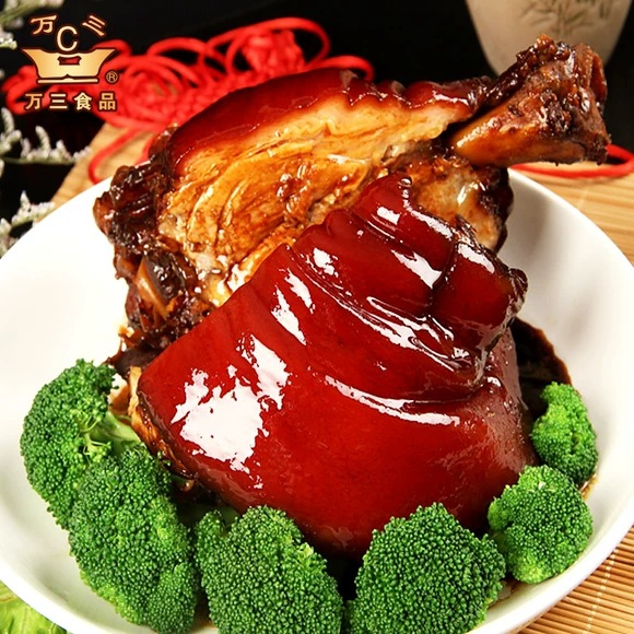周庄特产万三蹄熟食猪肘酱香肉稻草猪蹄蹄髈东坡肘子大卤真空即食