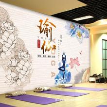 壁纸健身房装饰瑜伽印度3D养生会工作室舞蹈背景墙泰式壁画所布馆