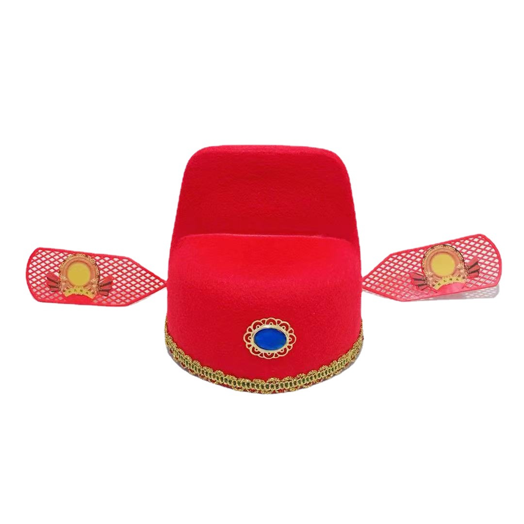 厂家供应状元帽秀才官帽灯会庙会帽乌沙帽新郎帽景区旅游服饰帽子