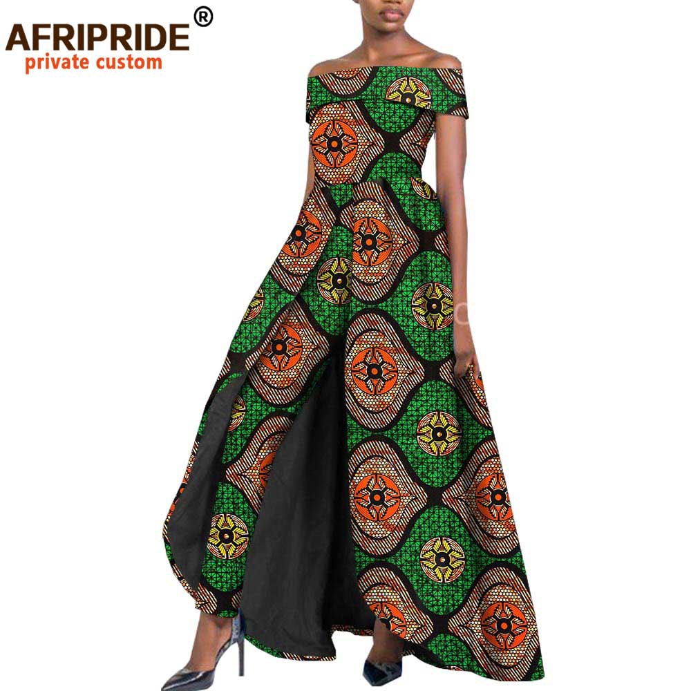 New Arrival Hot Sale African Ethnic Print Batik Cotton plus Size Fashion Dress Afripride 1926005