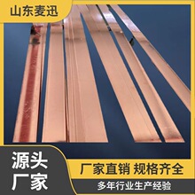 40X4 50X5镀铜扁钢厂家+镀铜圆钢16mm铜包钢扁钢扁铁 铜覆钢扁钢