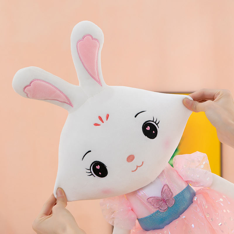 Cartoon Cute Fairy Rabbit Plush Toy Fluffy Gauze Skirt Rabbit Doll Give Children Presents Comfort Doll Generation Hair