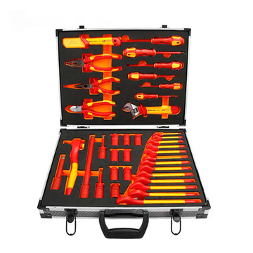 代理sheffield钢盾37件套新能源汽车维修工具箱组套绝缘工具