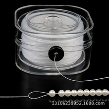 串珍珠项链专用线手工diy手链配件材料白色3/6/9股线穿珠编织绳子