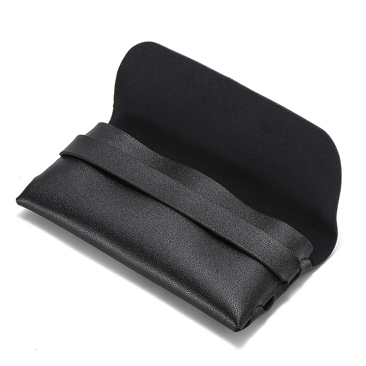 v牌眼镜盒 软包套装 太阳镜皮革眼镜盒 光学眼镜盒 可加印logo