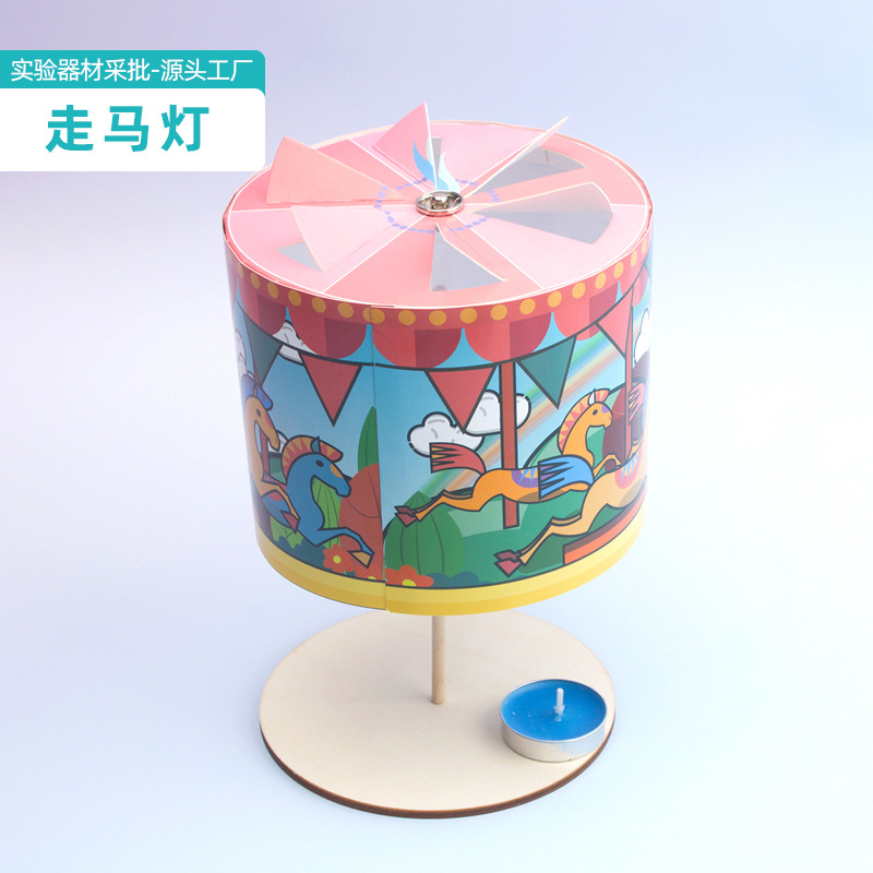 diy手工自制走马灯 幼儿园科技小制作玩具小学生stem创客材料