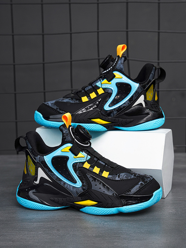 德尔惠童鞋儿童篮球鞋中大童春秋新款小学生跑步鞋子男童运动鞋