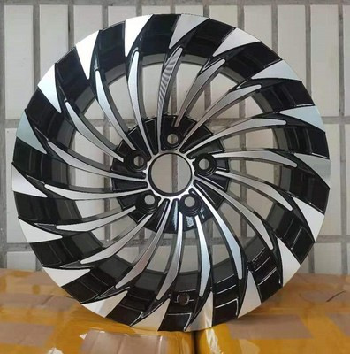 适用于大众新桑塔纳波罗14寸捷达polo朗逸15寸改装汽车轮毂铝钢圈