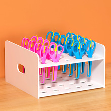 美工区置物架多功能收纳盒水彩笔幼儿园工具笔盒桌面儿童剪刀多格