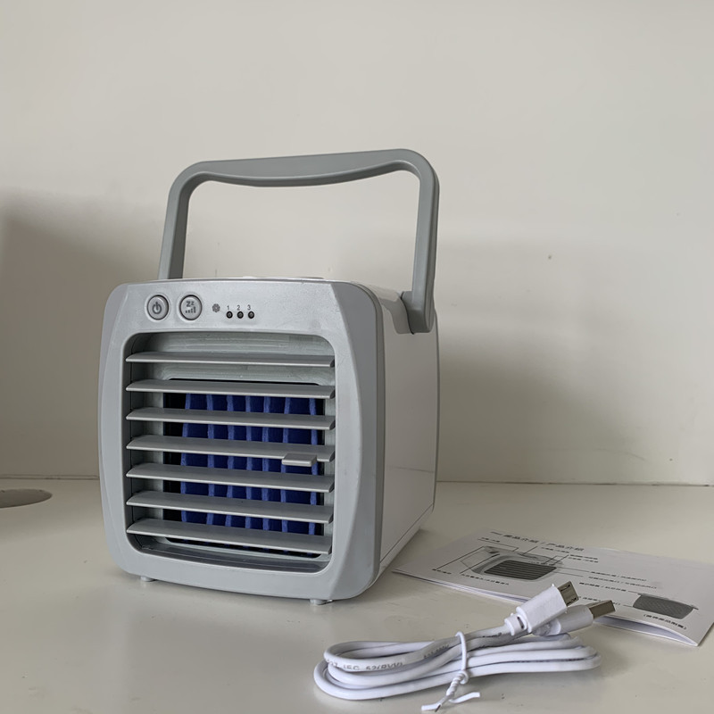 新款迷你冷风机家用桌面制冷小型空调移动加湿水冷风扇源头工厂