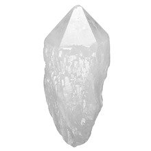 天然无孔不定形不抛光石头单尖单颗白水晶晶柱摆件摆饰厂家批发