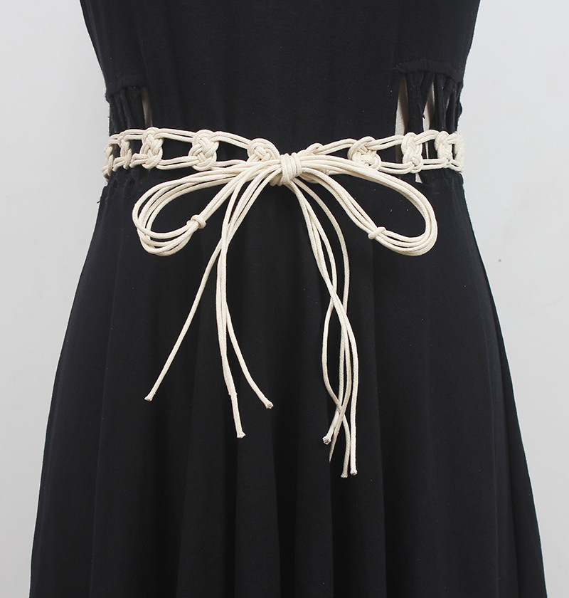 女士编织民族风腰带百搭腰饰连衣裙子裙带细波西米亚腰绳腰链腰封