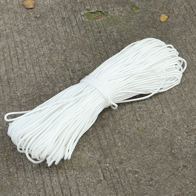 彩色尼龙包芯编织绳 diy装饰绳户外晾衣拉绳 伞绳 束口捆绑绳