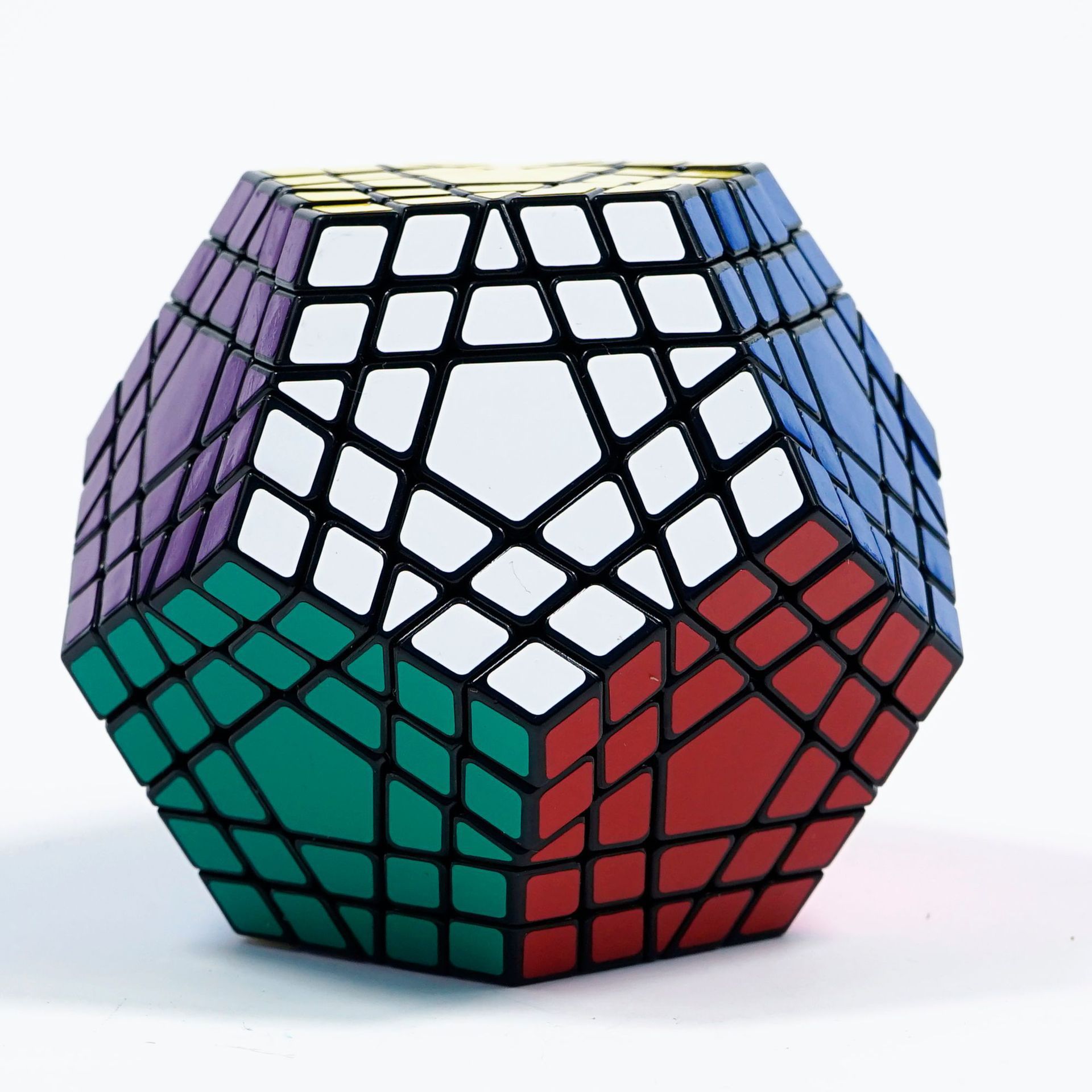 圣手五阶魔方玩具黑色贴纸高阶五魔十二面体魔方儿童玩具一件代发