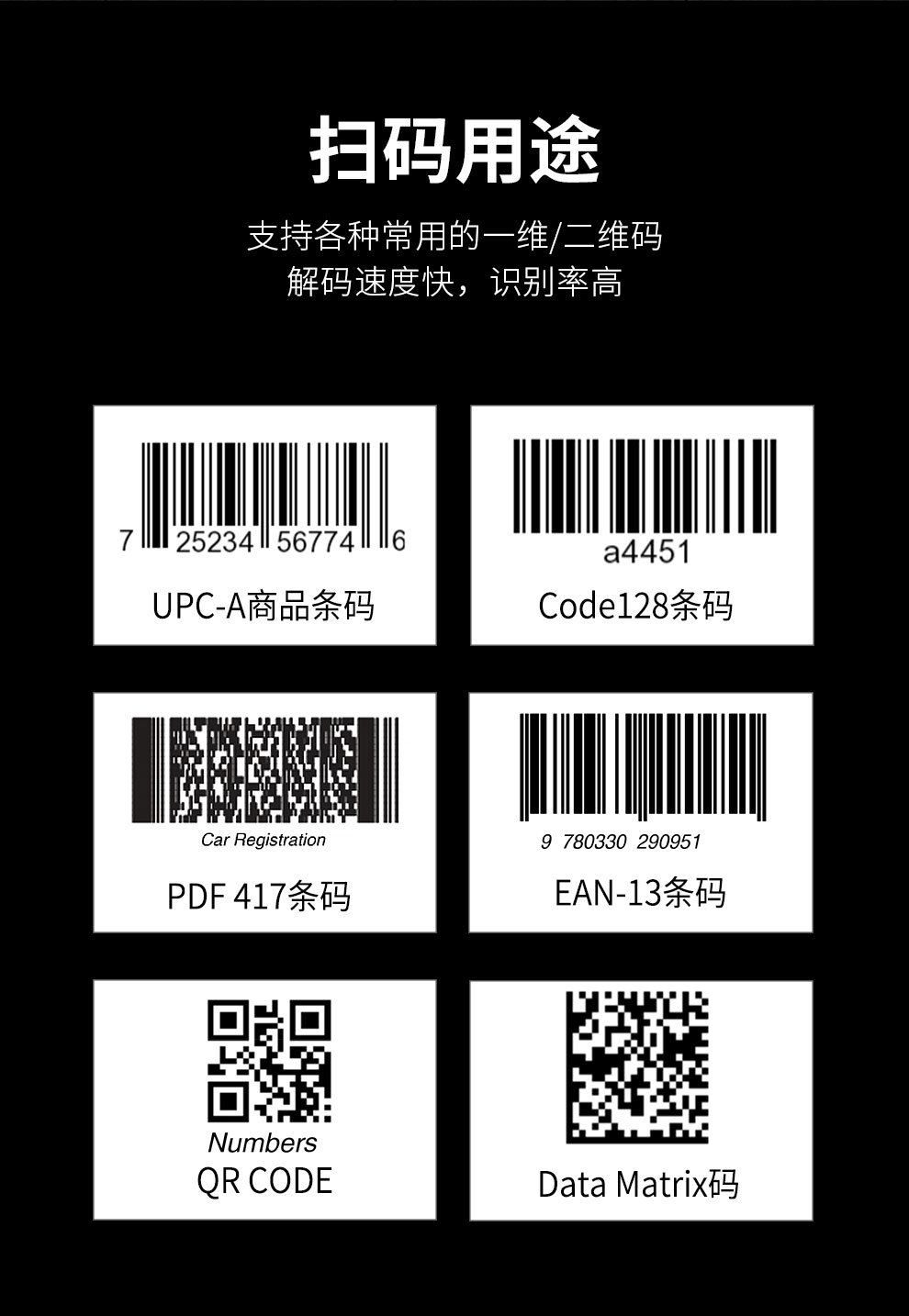 霍尼韦尔扫码枪hh360/480二维码扫描枪条形收款码无线