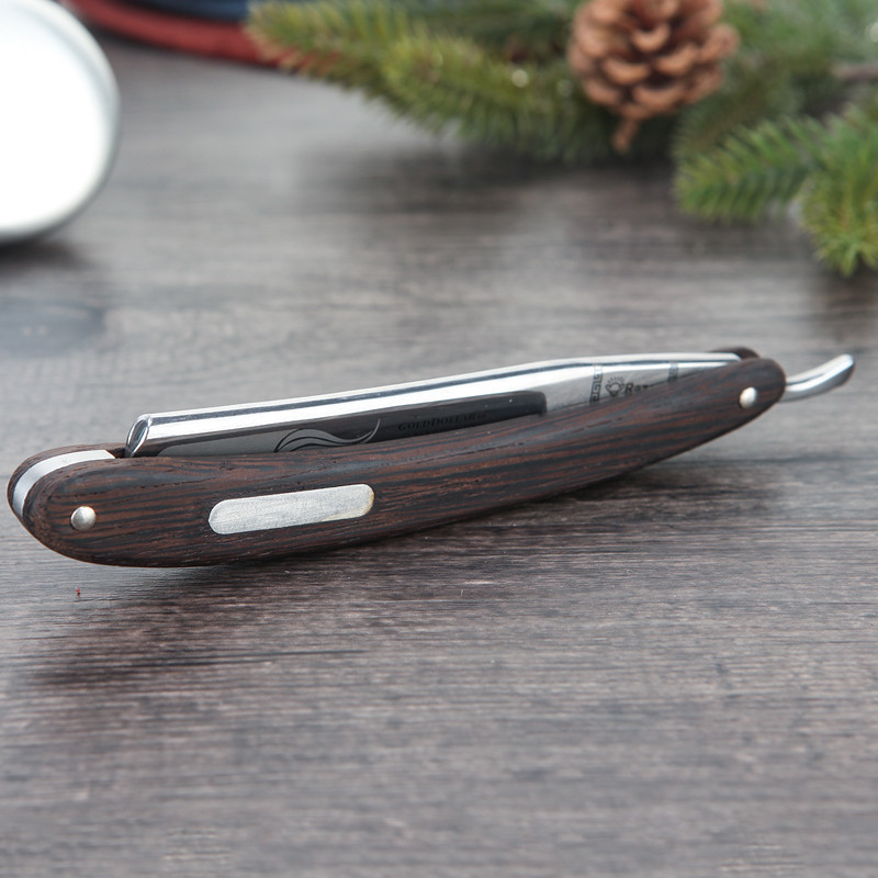 kingyuan/金元木柄sw10复古剃刀手动老式剃刀刮脸刀修面剃头刀剃